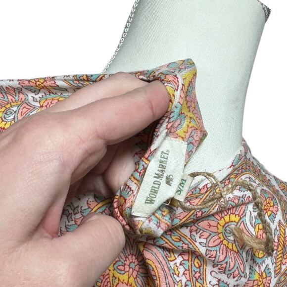 World Market Bohemian Gypsy Maxi Dress - Size S/M - Picture 4 of 4